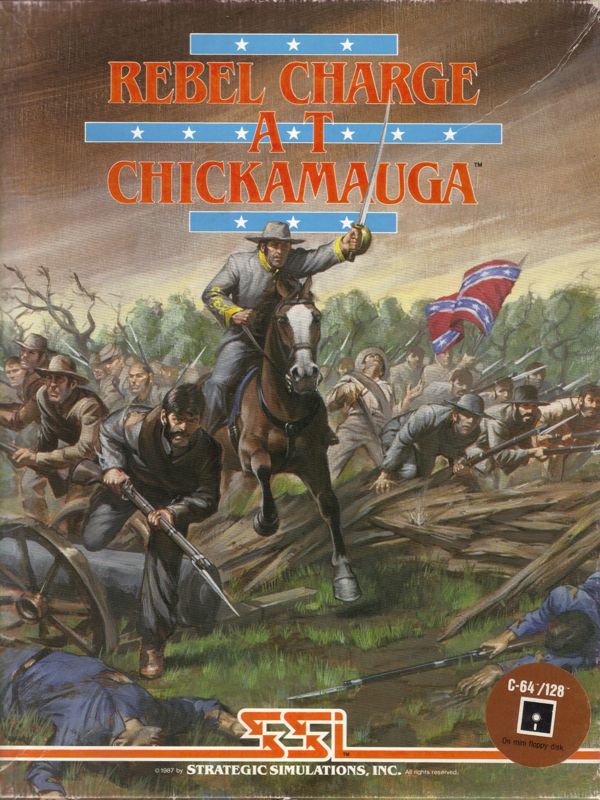 Rebel Charge At Chickamauga box art for Commodore 64
